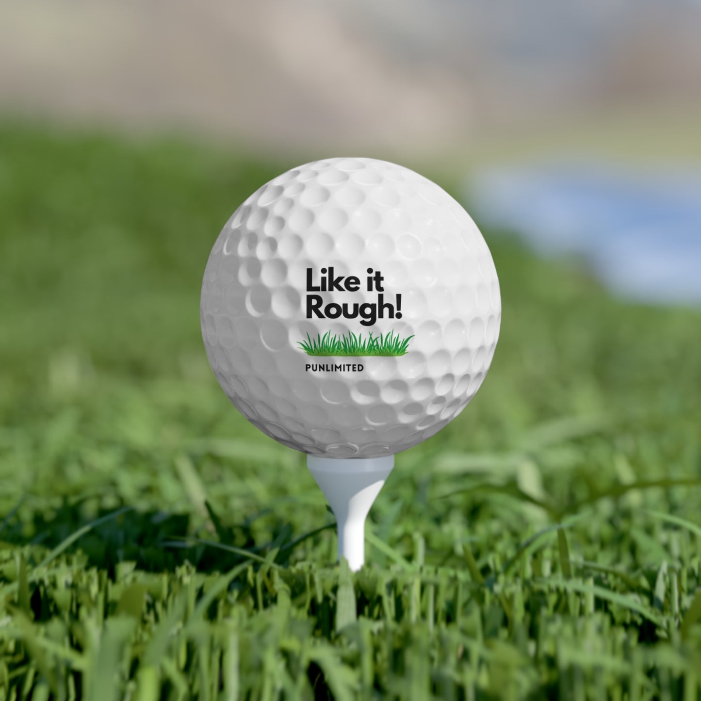 Funny Golf Balls Set - 6 Pcs 'I Like It Rough' Golf Balls for Golf Lovers