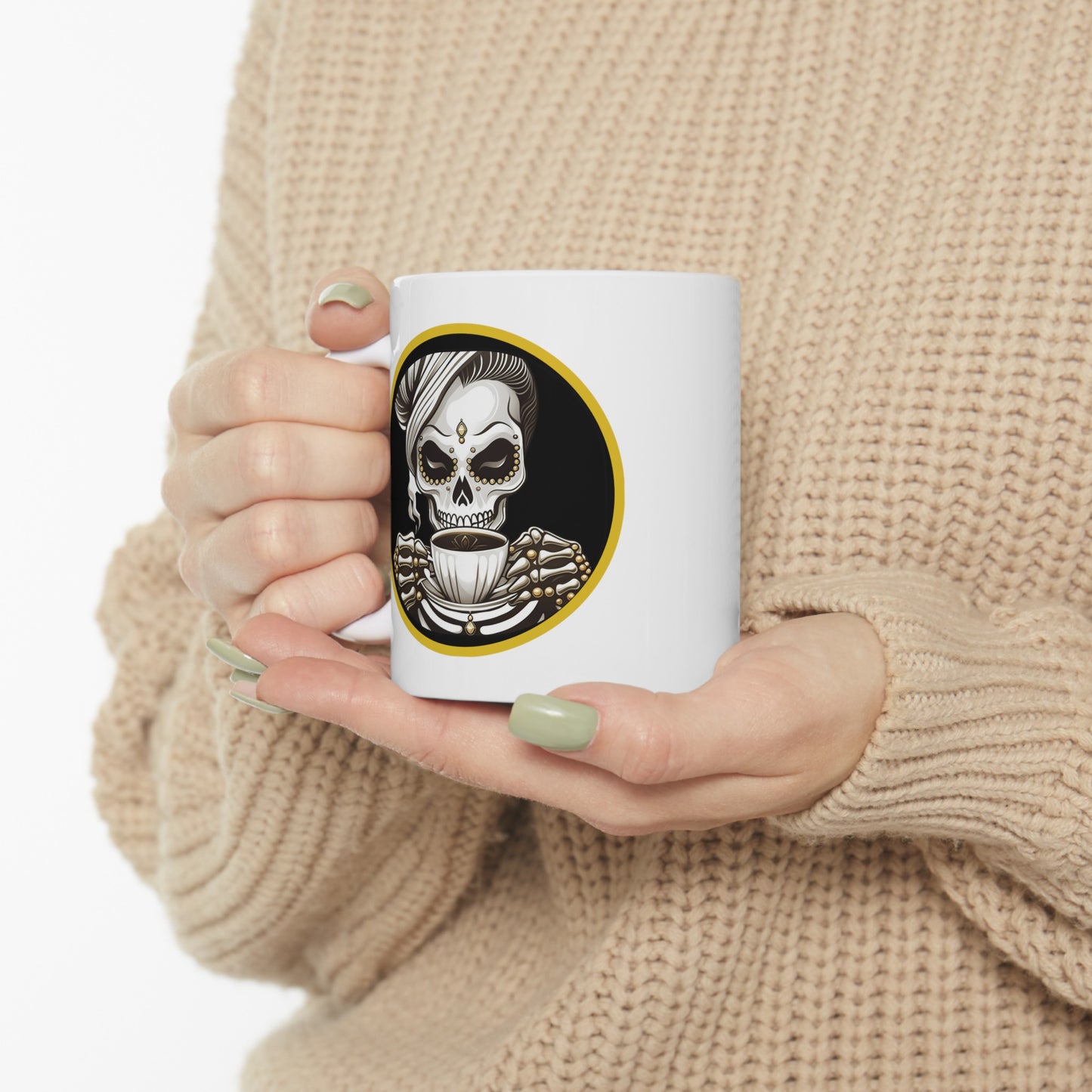 Straight Drippin' Female Skeleton Coffee Mug