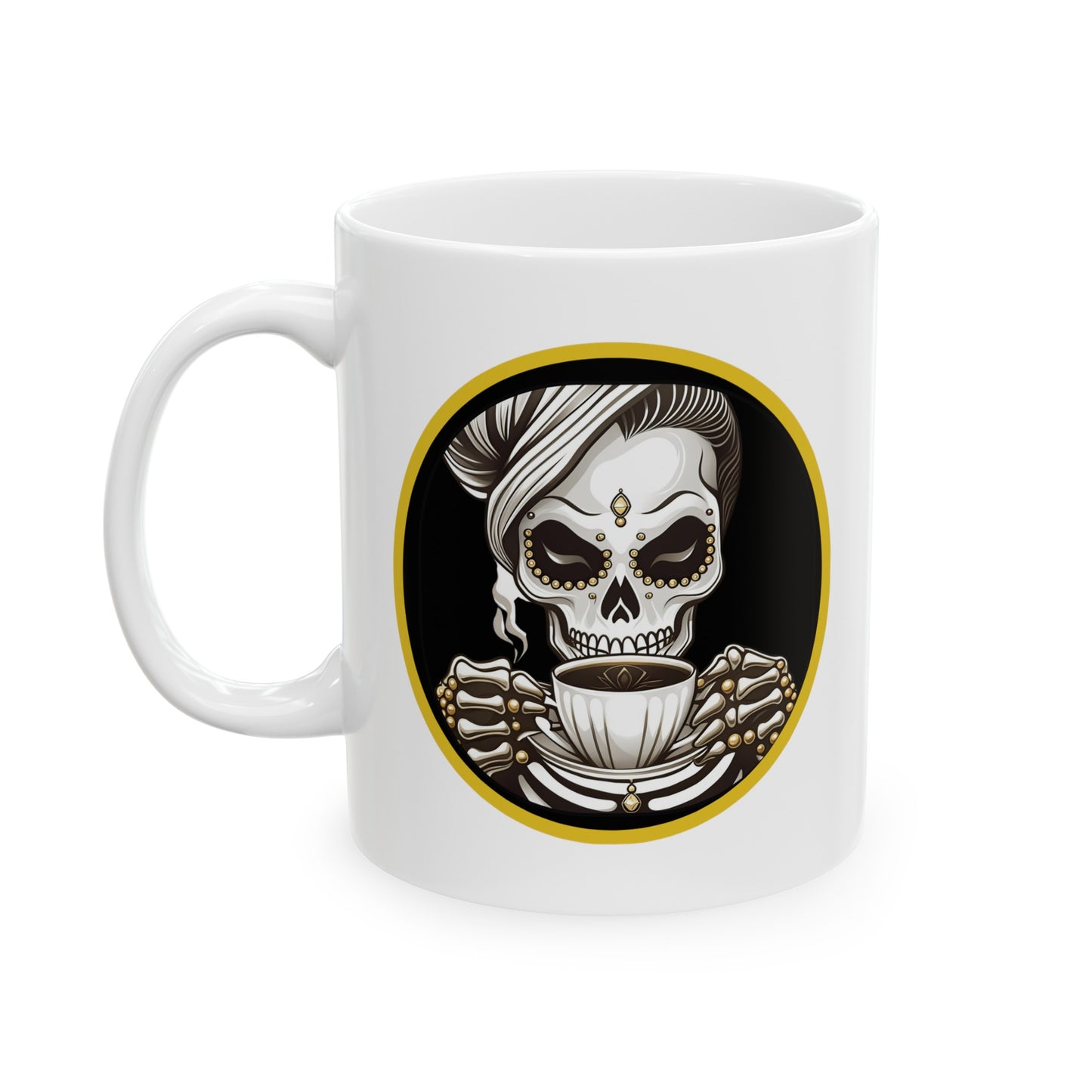 Straight Drippin' Female Skeleton Coffee Mug