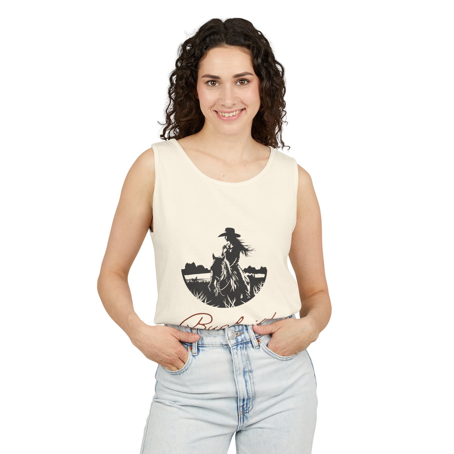 Horse Tank Top - Unisex Garment-Dyed - Buck It! Design 2