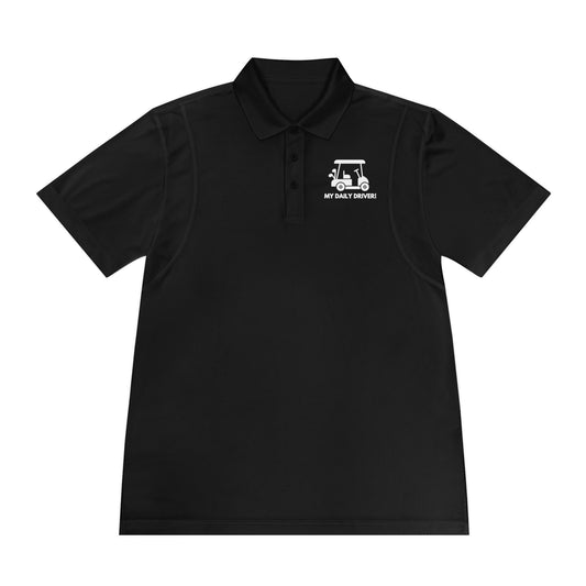 Golf Polo Shirt -  My Daily Driver - Men's Golf Polo Shirt