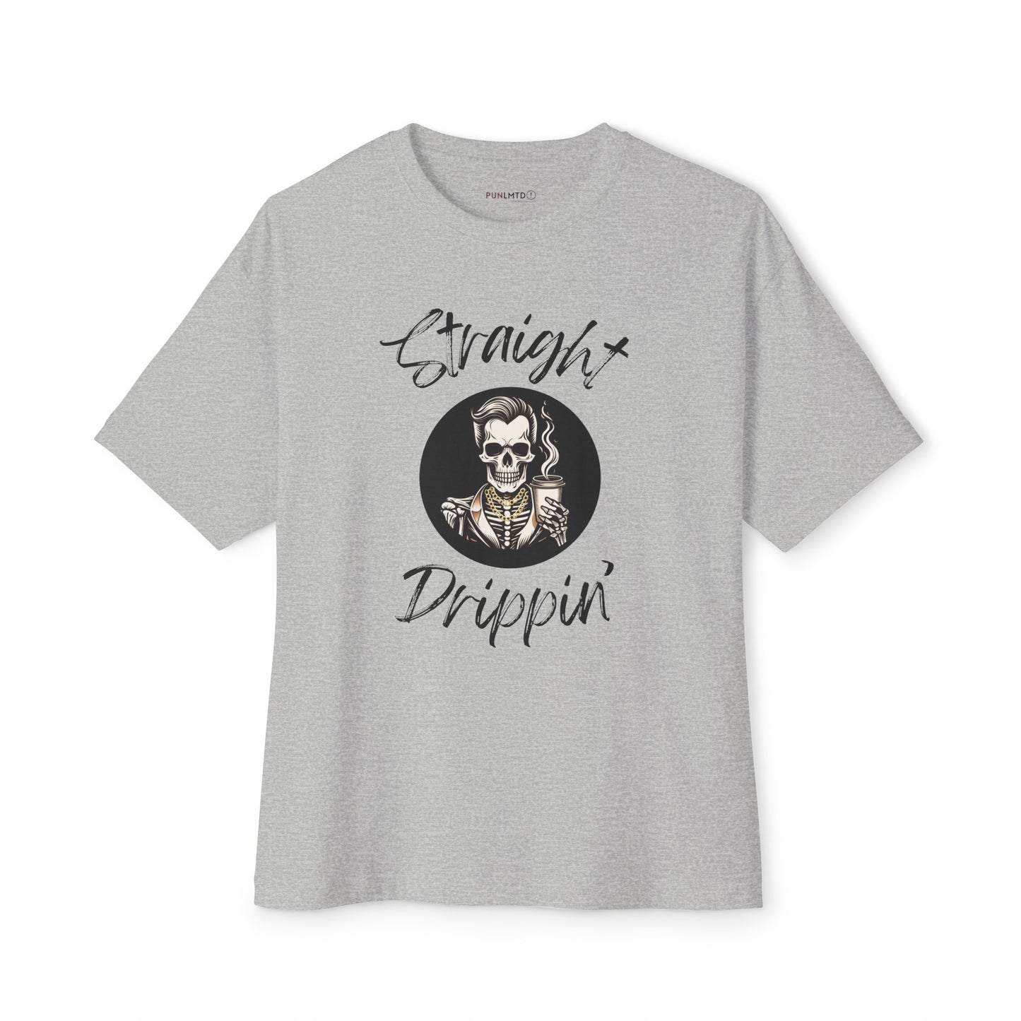 Straight Drippin' Male Skeleton Unisex Oversized Boxy Tee