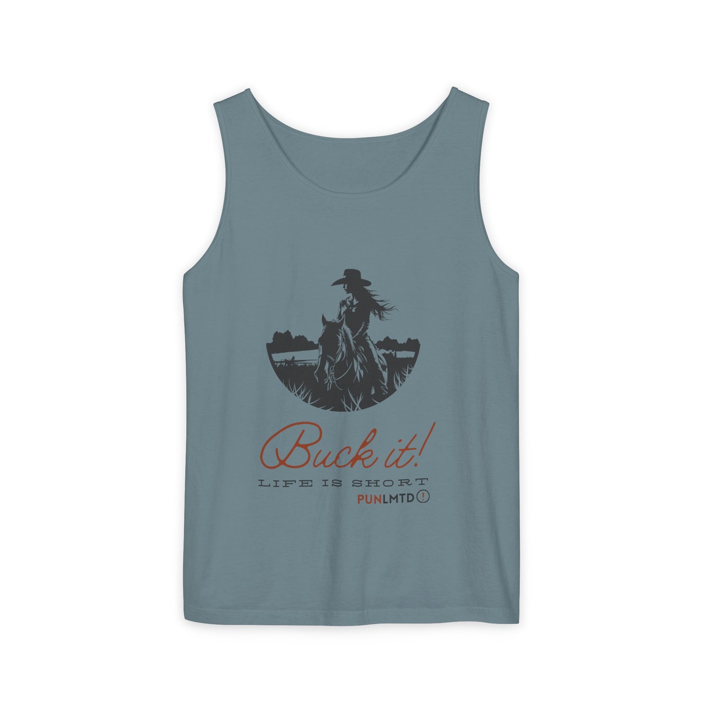 Horse Tank Top - Unisex Garment-Dyed - Buck It! Design 2