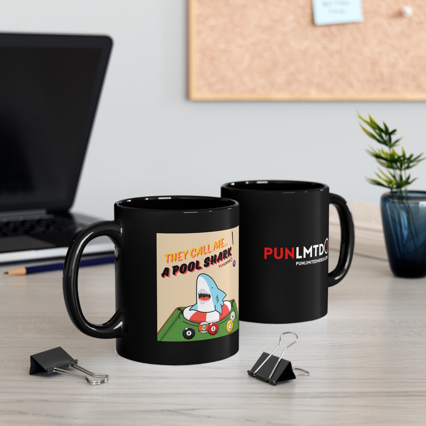 Funny Billiards Coffee Mug - They Call Me...A Pool Shark! - Black Mug (11oz, 15oz)