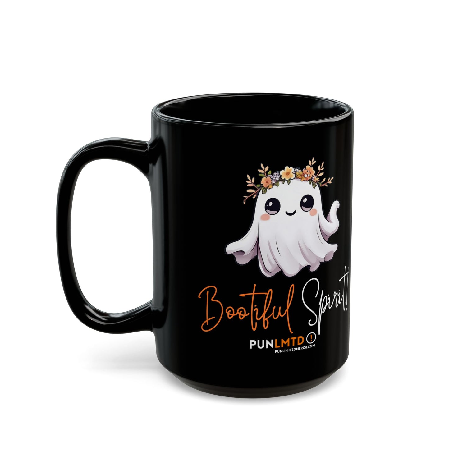 Halloween Mug - Bootiful Spirit Poem - Black Mug - 15 oz