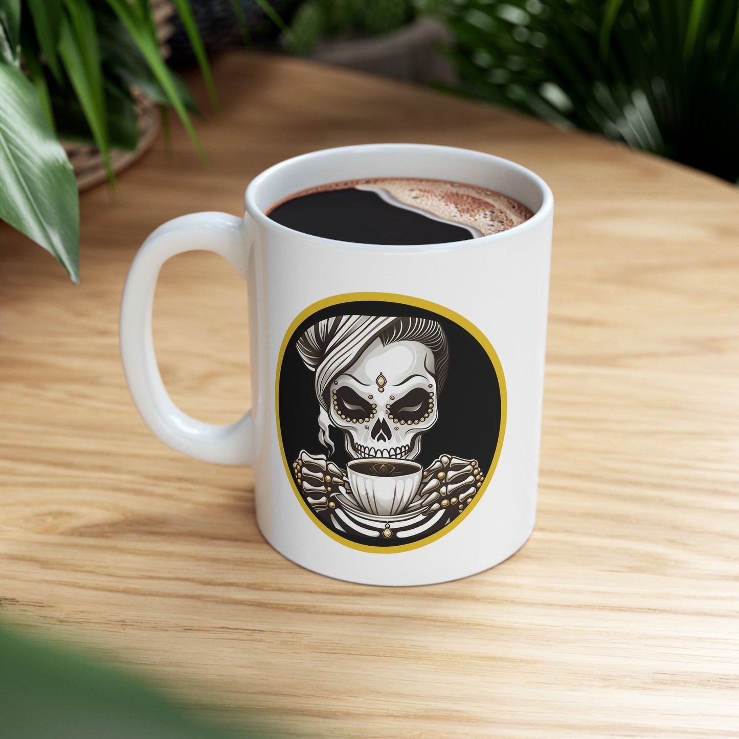 Straight Drippin' Female Skeleton Coffee Mug