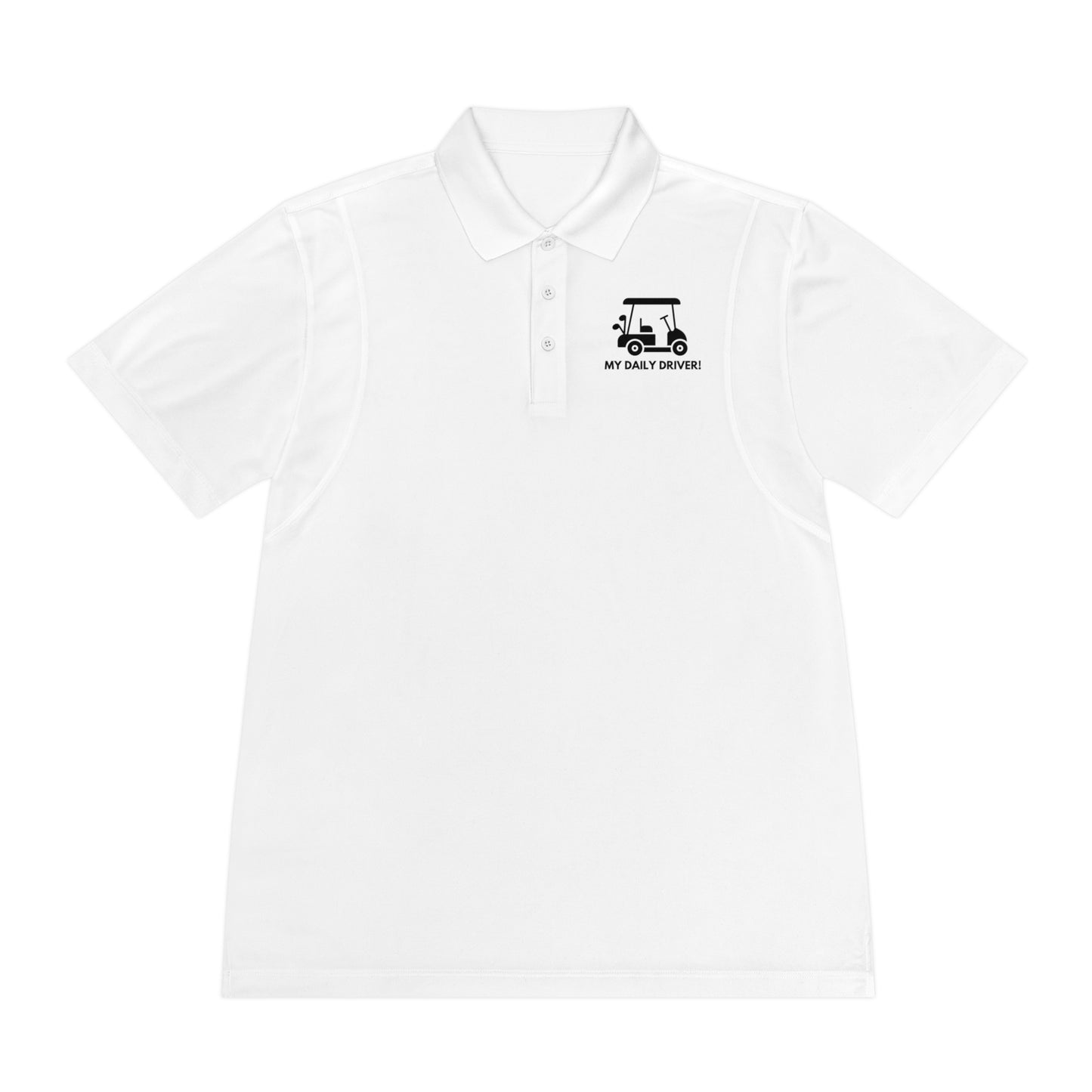 Golf Polo Shirt -  My Daily Driver - Men's Golf Polo Shirt