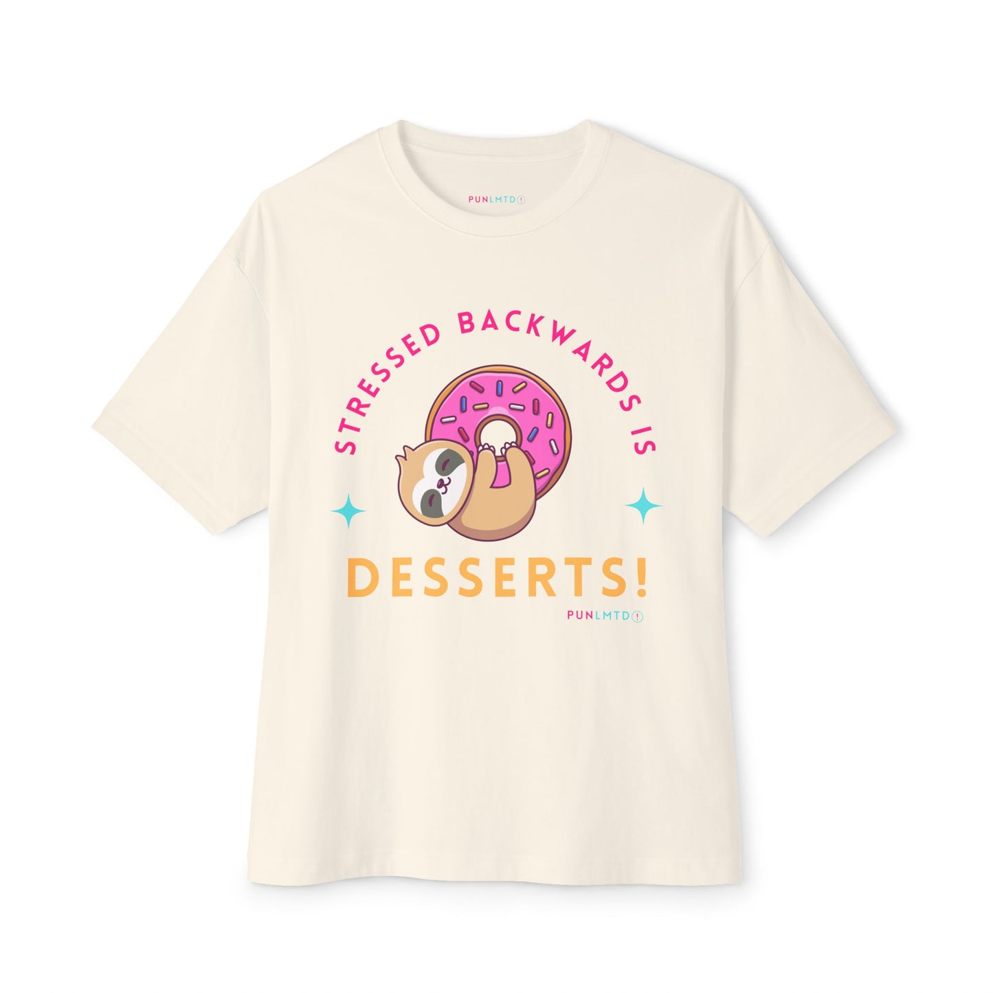 Stressed Backwards- Unisex Oversized Boxy Tee