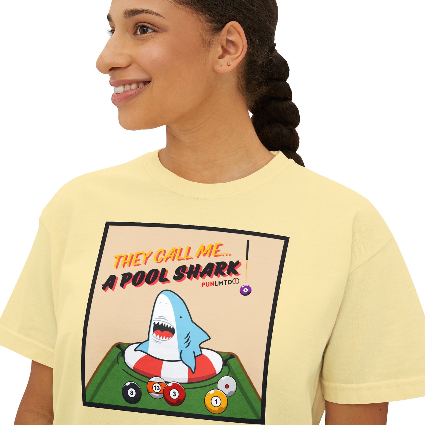 Funny Billiard Tee - They Call Me...A Pool Shark! Women's Boxy Tee