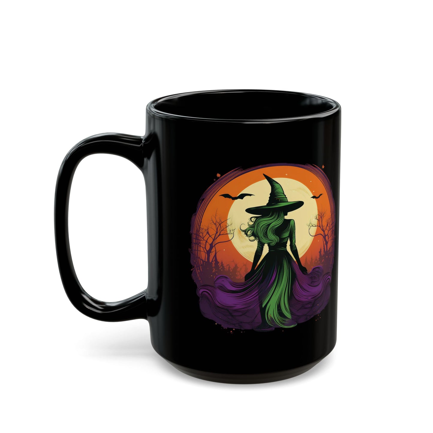 Halloween Mug - Witches Brew Recipe - Black Mug -15 oz