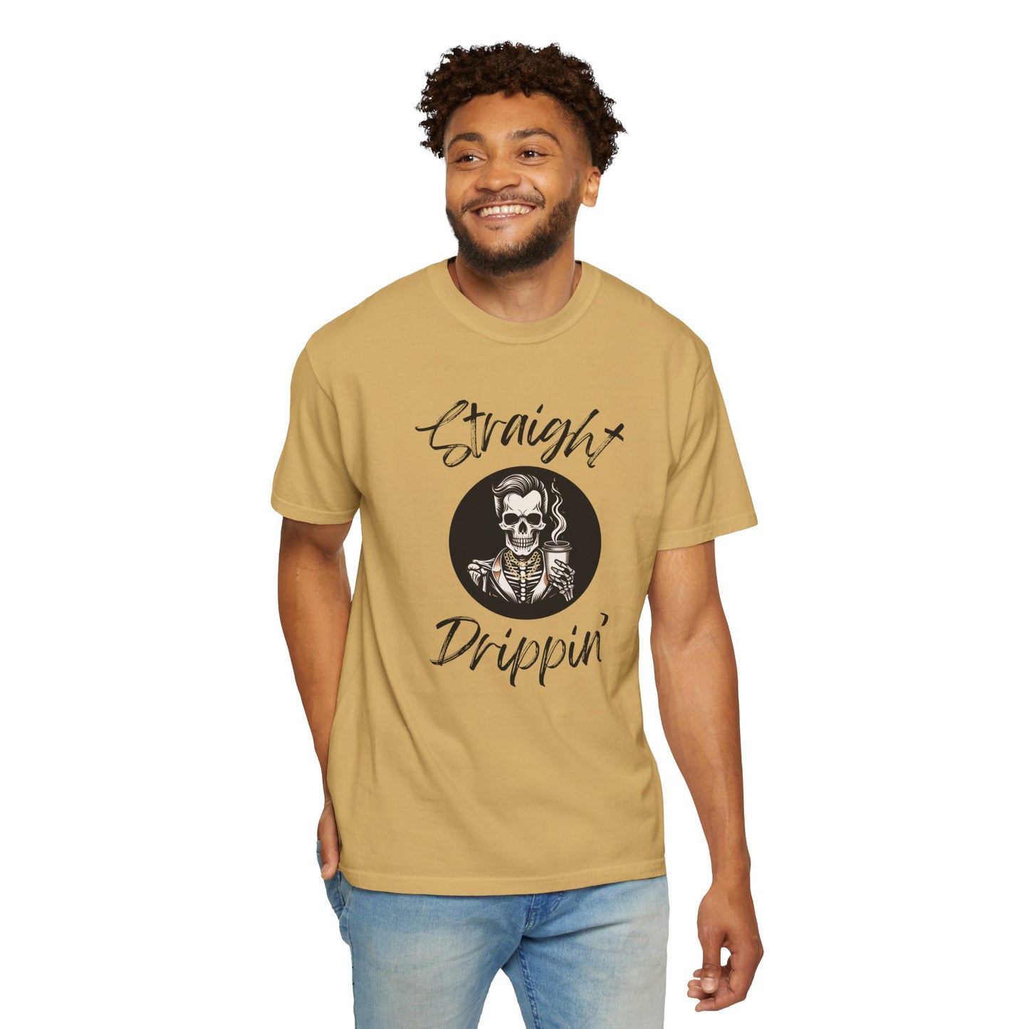 Striaight Drippin' Male Design - Unisex Garment-Dyed T-shirt - Pre Shrunk Cotton