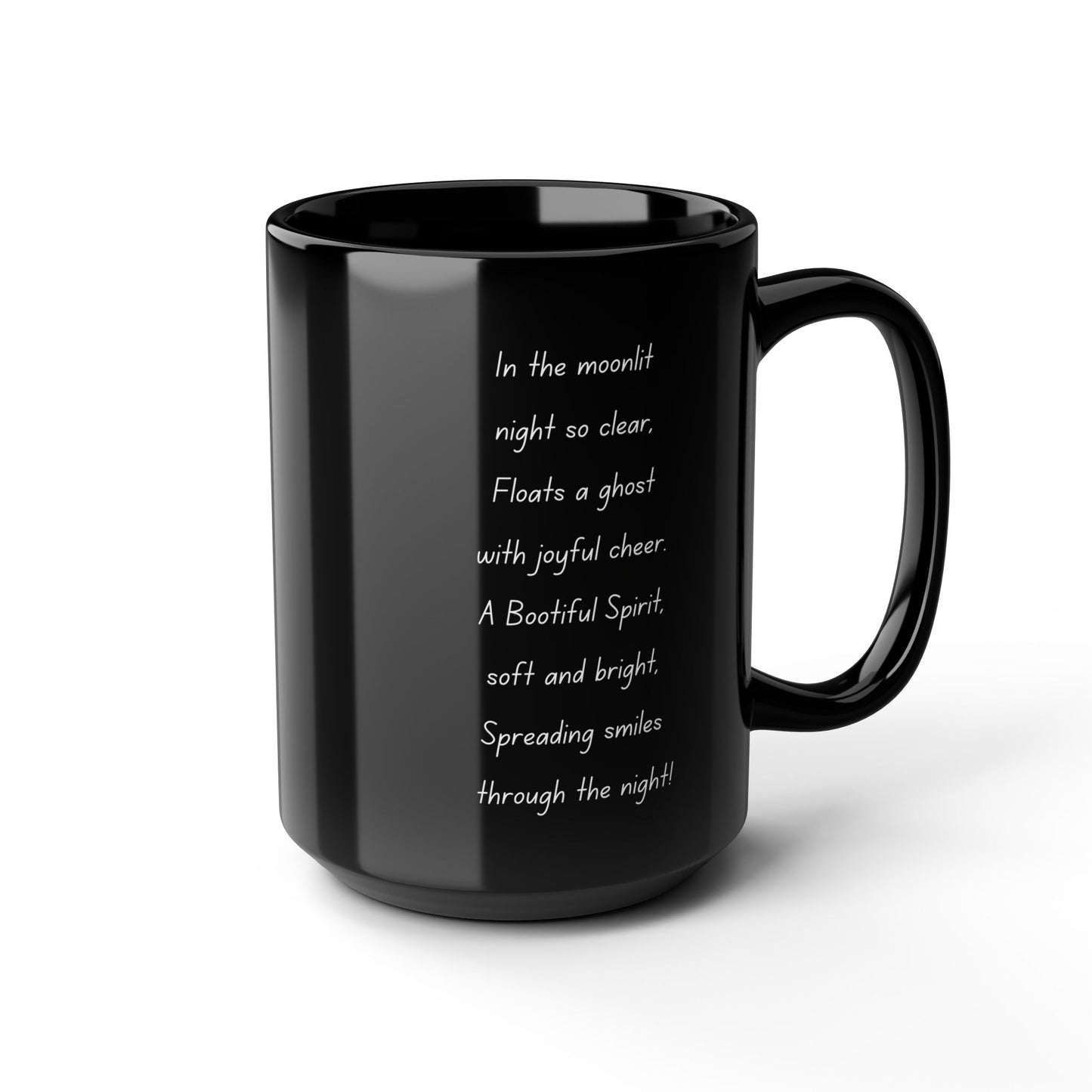 Halloween Mug - Bootiful Spirit Poem - Black Mug - 15 oz