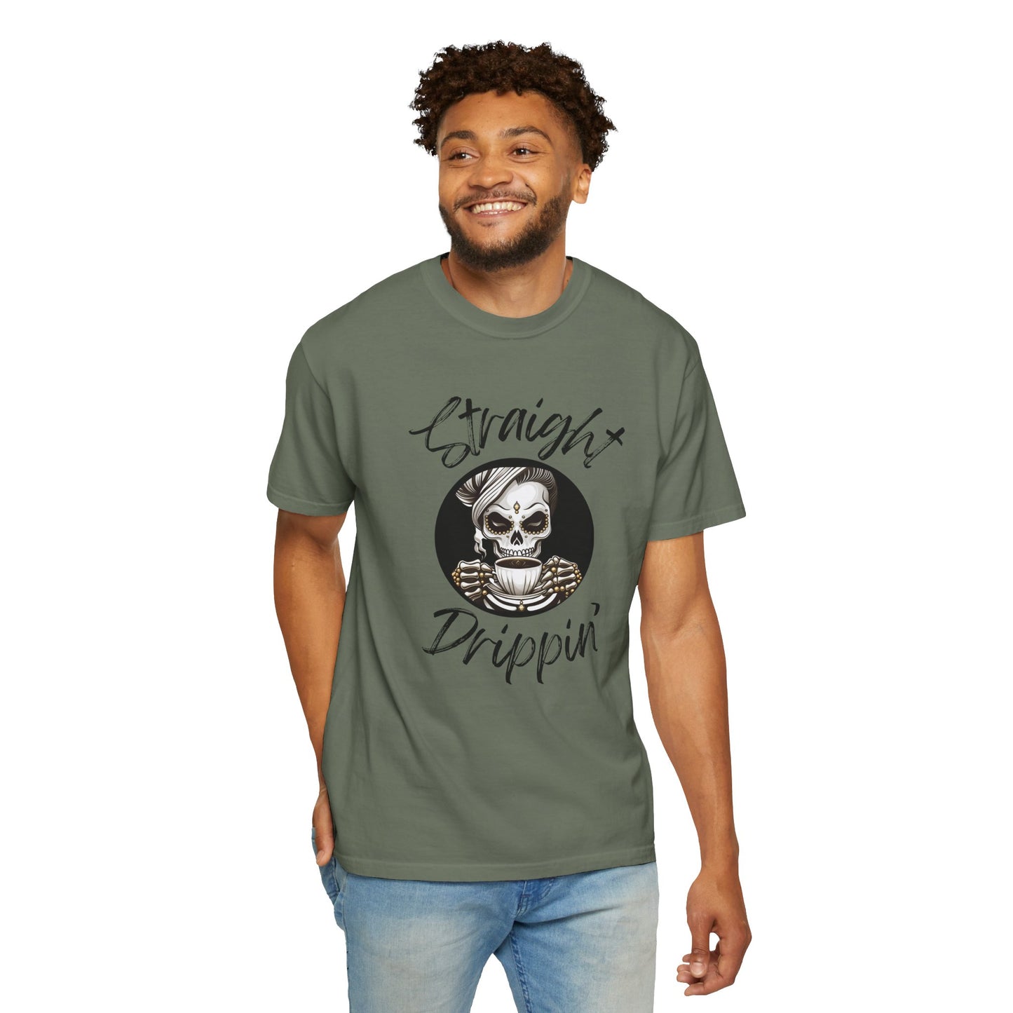 Striaight Drippin' - Unisex Garment-Dyed T-shirt - Pre Shrunk Cotton