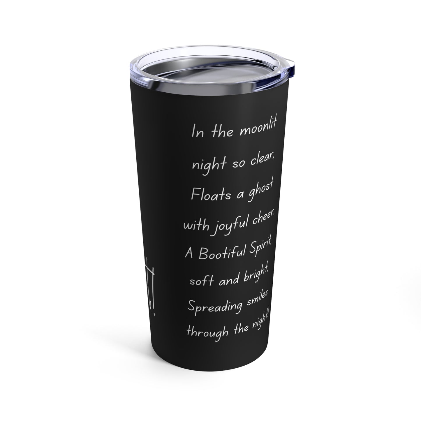 Halloween Tumbler 20oz - Bootiful Spirit Poem