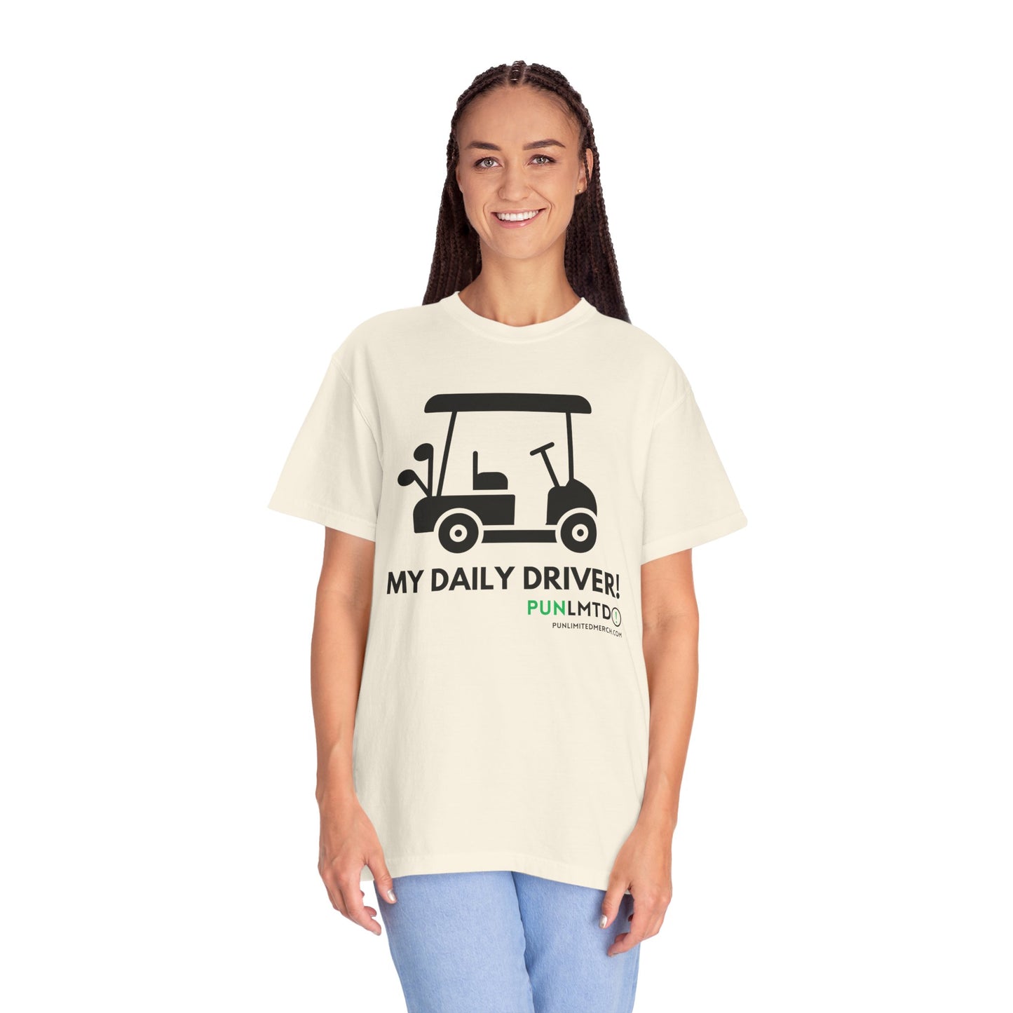 Funny Golf Shirt - My Daily Driver! Unisex Garment-Dyed T-shirt