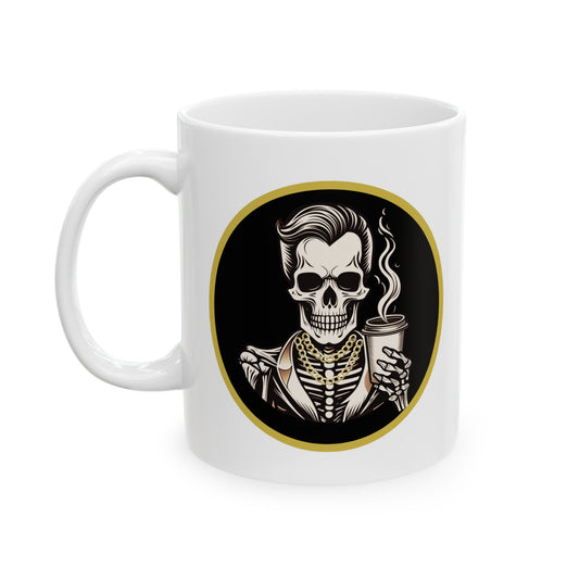 Straight Drippin' Skeleton Coffee Mug