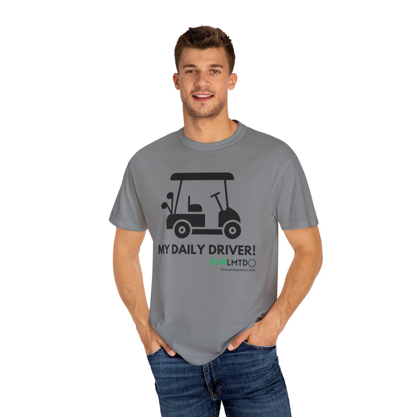 Funny Golf Shirt - My Daily Driver! Unisex Garment-Dyed T-shirt