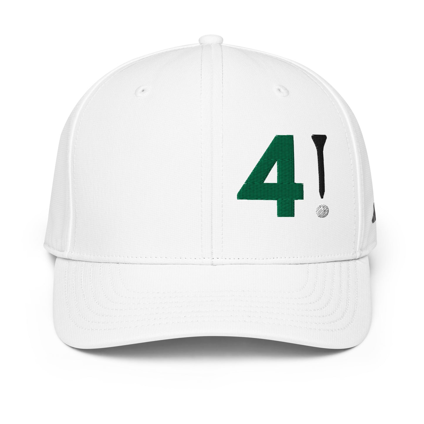 Golf Performance Hat - 4! - Adidas Performance Cap with 3D Puff Embroidery Design by Punlimited