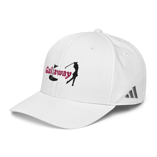 Golf Performance Hat - Galaway - Adidas Performance Flat Embroidered Golf Sports Cap by Punlimited